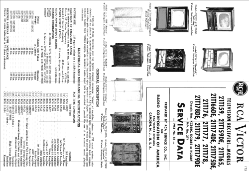 21T176 'Suffolk' Ch= KCS68C; RCA RCA Victor Co. (ID = 1240802) Televisión
