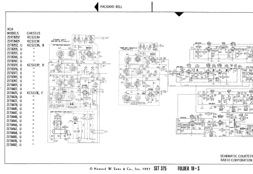 21T8375U Ch= KCS113R; RCA RCA Victor Co. (ID = 2459017) Fernseh-E