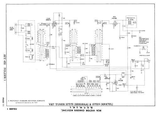 21T9122U, 21T9125U, 21T9127U Ch= KCS124J; RCA RCA Victor Co. (ID = 623011) Television