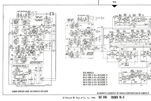 24-D-7295U Ch= KCS103T; RCA RCA Victor Co. (ID = 1968968) Fernseh-E