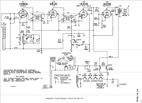 2-C-511 Ch= RC-1118; RCA RCA Victor Co. (ID = 1217744) Radio