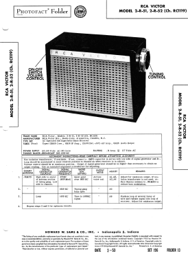 2-R-52 Ch= RC-1119; RCA RCA Victor Co. (ID = 3145748) Radio