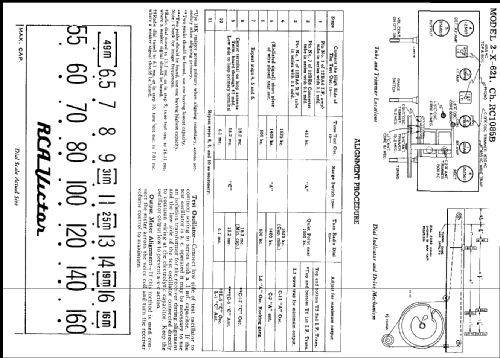 2-X-621 Ch= RC1085B; RCA RCA Victor Co. (ID = 215564) Radio