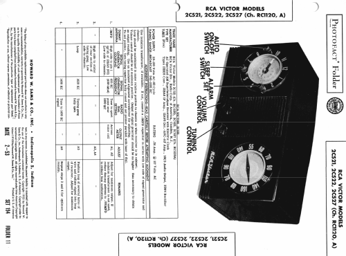 2C522 Ch= RC-1120-B; RCA RCA Victor Co. (ID = 982527) Radio