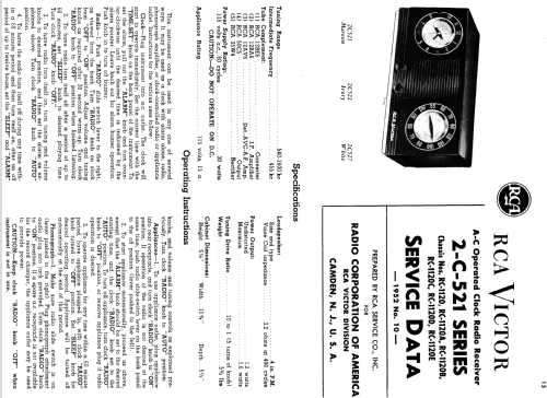 2C527 Ch= RC-1120; RCA RCA Victor Co. (ID = 1245435) Radio
