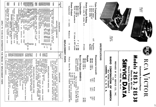 2ES3 Ch= RS-142; RCA RCA Victor Co. (ID = 1226867) Reg-Riprod