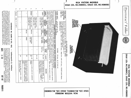 2X61 Ch= RC-1080C; RCA RCA Victor Co. (ID = 982548) Radio