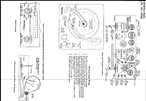 35QU Ch=RC-1054K; RCA RCA Victor Co. (ID = 215584) Radio