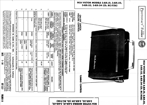 3-BX-53 Ch= RC-1126; RCA RCA Victor Co. (ID = 981859) Radio