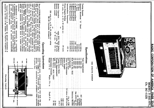 3-BX-671 Strato-World Ch= RC-1125; RCA RCA Victor Co. (ID = 160031) Radio