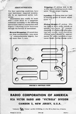 45-J-2 ; RCA RCA Victor Co. (ID = 3019566) Ton-Bild