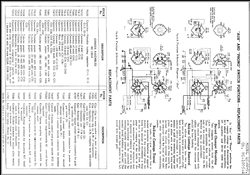 45-W-9 Ch= RC-1095A; RCA RCA Victor Co. (ID = 253628) Radio