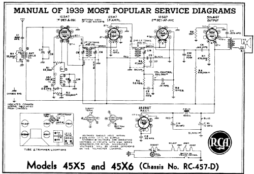 45X6 Ch= RC-457-D; RCA RCA Victor Co. (ID = 203711) Radio