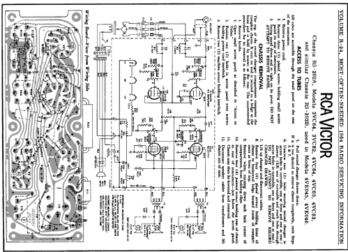 4VC64 Ch= RS-202A; RCA RCA Victor Co. (ID = 181760) R-Player