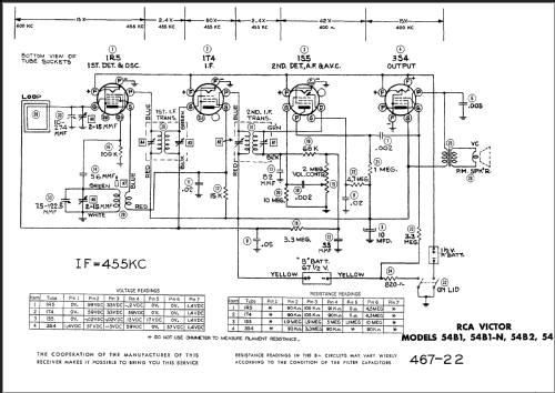 54B3 Ch= RC-589; RCA RCA Victor Co. (ID = 477998) Radio