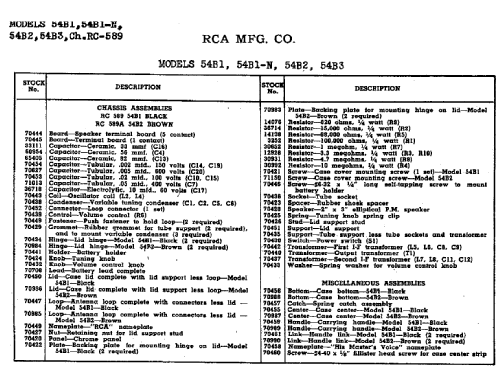 54B3 Ch= RC-589B; RCA RCA Victor Co. (ID = 984205) Radio