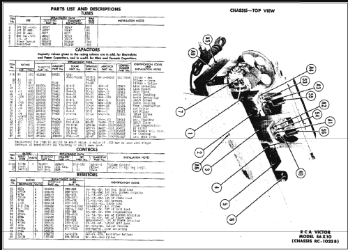 56X10 Ch= RC-1023B; RCA RCA Victor Co. (ID = 478333) Radio