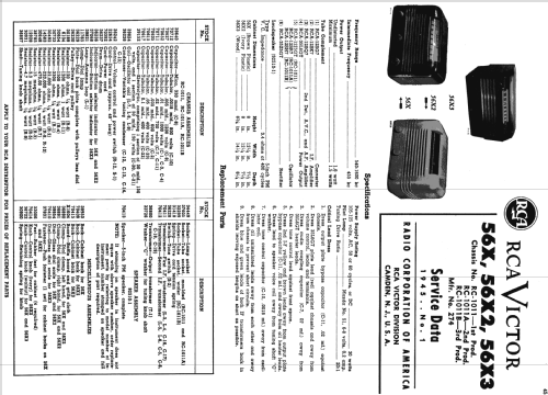 56X2 Ch= RC-1011; RCA RCA Victor Co. (ID = 1107424) Radio