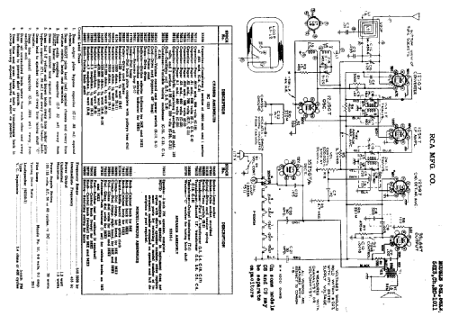 56X Ch= RC-1011A; RCA RCA Victor Co. (ID = 1572665) Radio