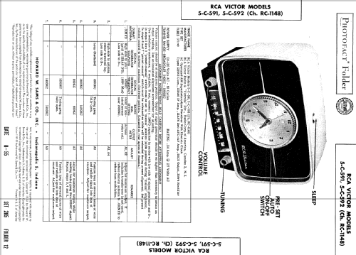 5-C-591 Ch=RC-1148; RCA RCA Victor Co. (ID = 509579) Radio