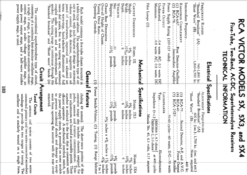 5X3 ; RCA RCA Victor Co. (ID = 957885) Radio