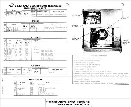 610V2 Ch= RC-610; RCA RCA Victor Co. (ID = 936277) Radio