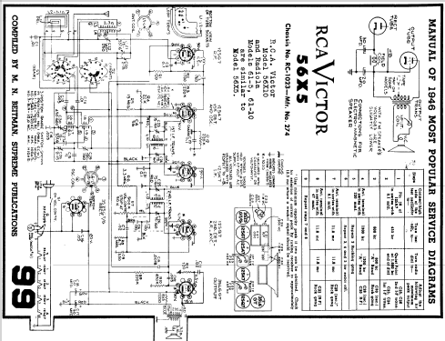 61-10 Postone Ch=RC-1023 , ; RCA RCA Victor Co. (ID = 123097) Radio