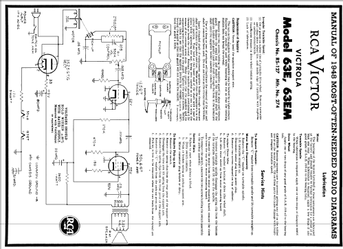 63E Ch=RS-127; RCA RCA Victor Co. (ID = 91197) Enrég.-R