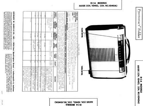 Globe-Trotter 66BX Ch= RC-1040; RCA RCA Victor Co. (ID = 628225) Radio