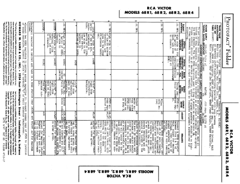 68R3 Ch= RC-608; RCA RCA Victor Co. (ID = 881800) Radio