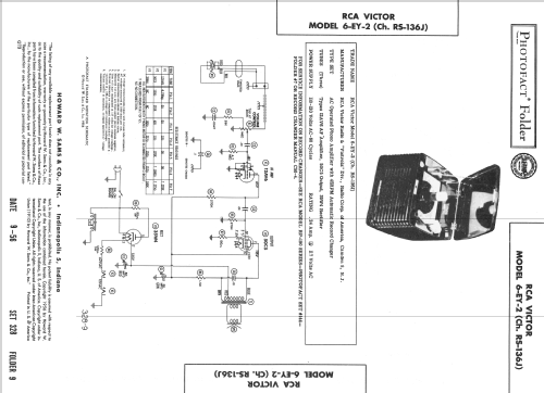 6-EY-2 Ch= RS-136J; RCA RCA Victor Co. (ID = 2369994) Sonido-V