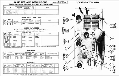 6-X-7A Ch= RC-1128B; RCA RCA Victor Co. (ID = 2700227) Radio