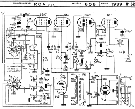 6Q8 Ch= RC-414B; RCA RCA Victor Co. (ID = 221098) Radio