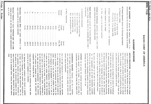 721-TS KCS 26-1; RCA RCA Victor Co. (ID = 661038) Television