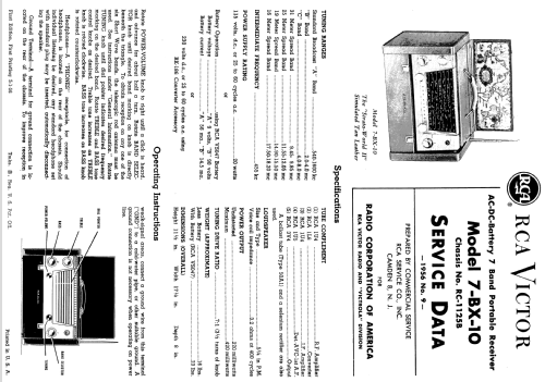 7-BX-10 The 'Strato-World II' Ch= RC-1125B; RCA RCA Victor Co. (ID = 1812050) Radio