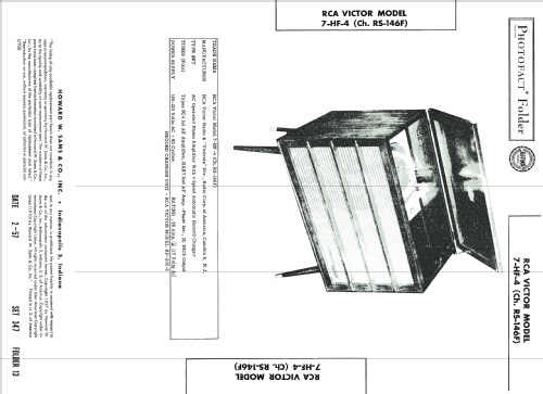 7-HF-4 Ch= RS-146F; RCA RCA Victor Co. (ID = 1837561) R-Player