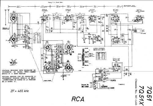 7Q51X Ch=RC1055D; RCA RCA Victor Co. (ID = 19972) Radio