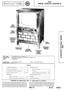 7T111B Eye Witness Ch= KCS47GF-2; RCA RCA Victor Co. (ID = 3012037) Televisore