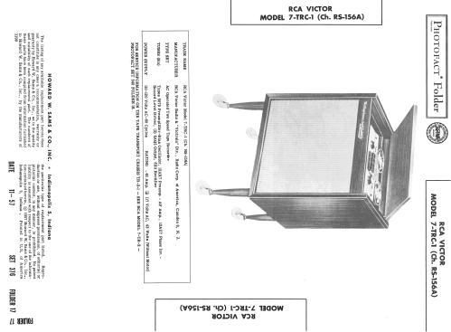 7TRC1 'The Legislator' Ch= RS-156A; RCA RCA Victor Co. (ID = 2462017) R-Player