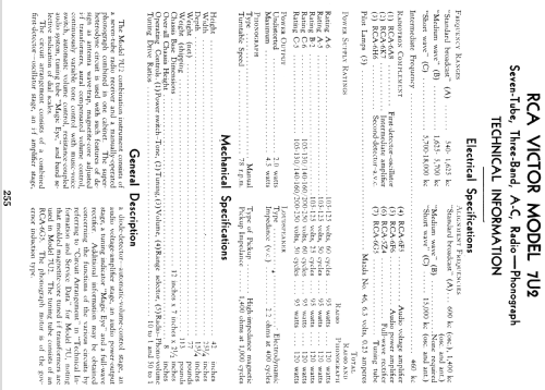 7U2 ; RCA RCA Victor Co. (ID = 959184) Radio