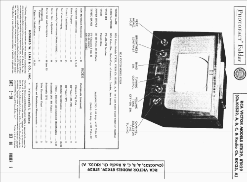 8TR29 Ch= KCS32, RK135; RCA RCA Victor Co. (ID = 1597765) Fernseh-R