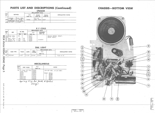 8X541 Ch= RC-1065A; RCA RCA Victor Co. (ID = 1524141) Radio