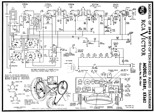 8X681 Ch= RC-1061; RCA RCA Victor Co. (ID = 100432) Radio