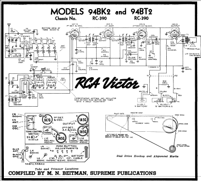 94BT2 Ch= RC-390; RCA RCA Victor Co. (ID = 218433) Radio