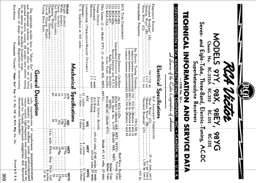 98X Ch= RC-352; RCA RCA Victor Co. (ID = 977296) Radio