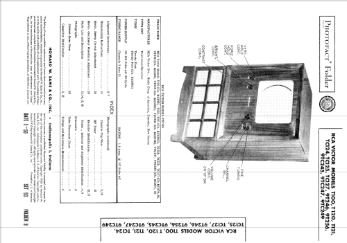 9TC249 Ch= KCS34; RCA RCA Victor Co. (ID = 1700392) Fernseh-E