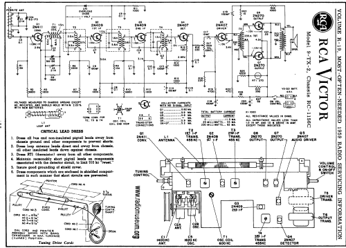 9-TX-2 'The Starliner' Ch= RC-1156C; RCA RCA Victor Co. (ID = 60378) Radio