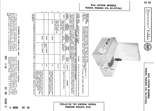 9-US-5H Ch= RC-1170A; RCA RCA Victor Co. (ID = 2579727) Radio