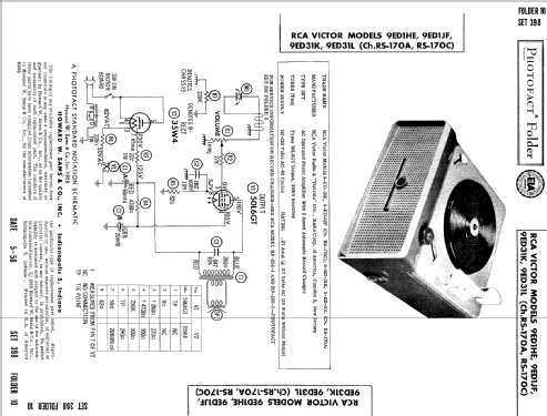 9ED1HE Ch= RS-170C; RCA RCA Victor Co. (ID = 508676) Sonido-V