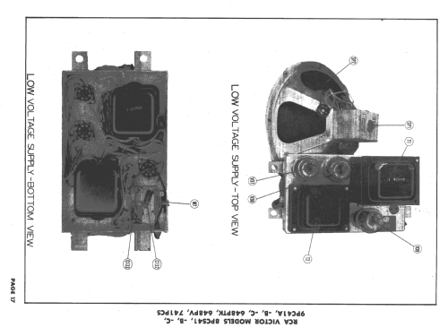 9PC41a Ch= KCS24C-1, KRS20B-1, KRS21A-1, RS123C, KRK4; RCA RCA Victor Co. (ID = 1627130) Télévision